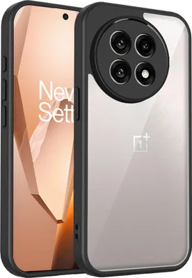 Produktbild von Hülle für OnePlus 11 Transparente Rückseite TPU Bumper Stoßfest Handyhülle Schwarz
