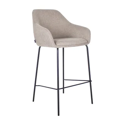 Produktbild von Barhocker Suus mit Armlehnen, Schwarz, 49 cm Breite, 100 cm Höhe