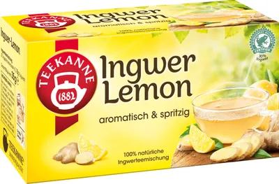 Produktbild von Teekanne Ingwer Lemon Ingwerteemischung mit spritziger Zitrone 35g