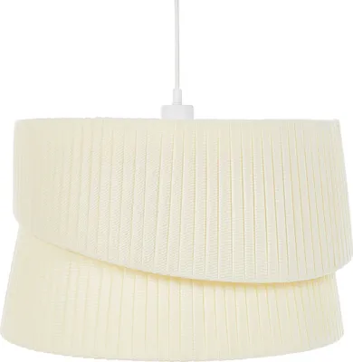Obrázek produktu pro BELIANI Závěsné svítidlo béžové Polyester Terylen látka 178 cm Osvětlení Závěsná lampa Moderní boho design