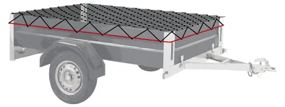 Image de Filets remorque élastique 3 dimensions WERKA PRO
