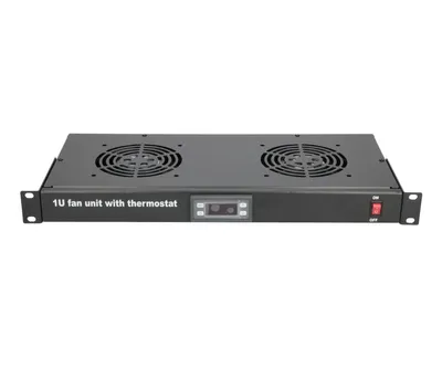 Obrázok produktu pre Extralink ventilačný panel 19" 1U s 2 ventilátormi a termostatom