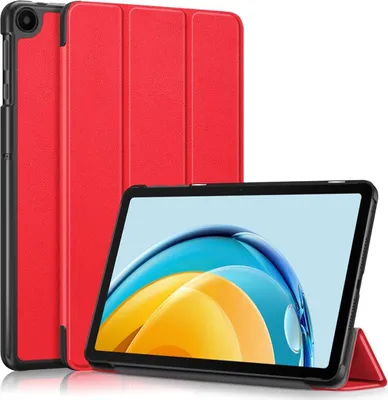 Produktbild von Schutz Hülle für Huawei Matepad SE 10.4 2022 Smart Cover Case Tablet Tasche Etui, Farbe:Rot