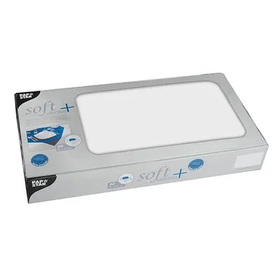 Produktbild von Mitteldecken, stoffähnlich, Vlies "soft selection plus" 80 cm x 80 cm weiss