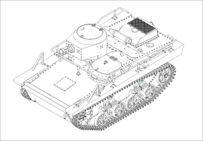Produktbild von Hobby Boss sowjetischer T-37TU Kommandopanzer 1:35, 83820