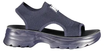 Produktbild von Elegante Damensandalen Blau mit Elastischem Knöchelriemen und Details