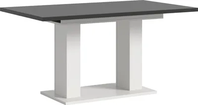 Produktbild von Kulissen-Esstisch >Motion< ausziehbar 190cm, Grau / Weiß - 150/190x76x90cm (BxHxT)