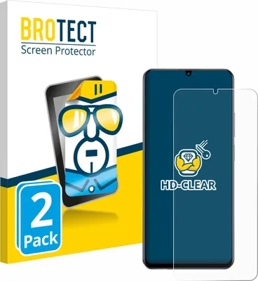 Produktbild von 2x Für realme Note 60 4G Schutzfolie BROTECT Displayschutz Display Schutz Folie Klar Transparent