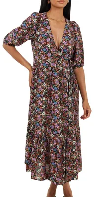 Produktbild von Brave Soul - Wickelkleid für Damen, Regulär GT22639 (34 DE) (Schwarz)