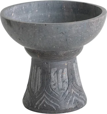 Produktbild von Bitto Räucherkelch Räuchergefäß Surat, Softstone grau, Kelch, H: 12 cm, Ø 12,5 cm