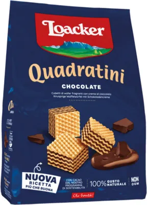 Produktbild von Quadratini Schoko-Sahne-Waffeln 250g - Loacker