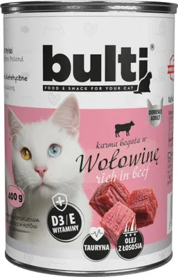Zdjęcie produktu dla Bulti Mielonka wołowa dla kota 400g