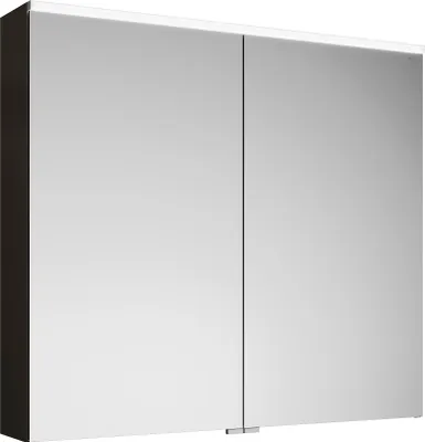 Image de Armoire de toilette burgbad Eqio avec applique LED et éclairage du plan de toilette, 2 portes, 900x800x170mm, SPGT090F2010