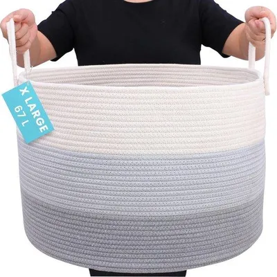 Produktbild von Große Baumwolldeckenbox 50x33cm braun