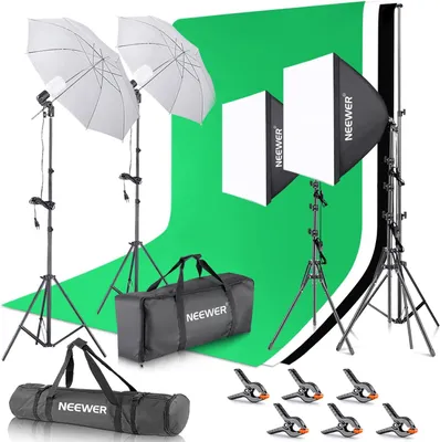 Produktbild von Hintergrundsystem – Hintergrundrahmen – Hintergrundstativ – Hintergrundsystem – Fotostudio-Set