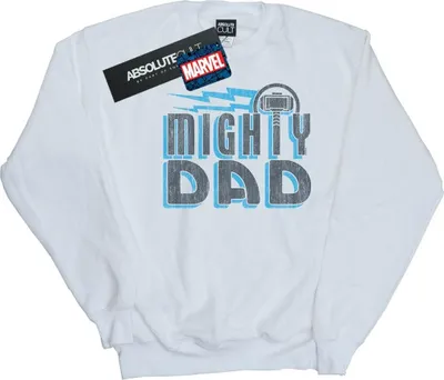 Produktbild von Marvel - "Mighty Dad" Sweatshirt für Herren BI42050 (M) (Weiß)