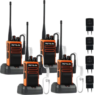 Produktbild von Retevis C66 Funkgerät, Professional Walkie-Talkies Langstrecken, Funkgeräte Set mit Headset, Schnellladung, Einfache Kopplung,Geräuschunterdrückung