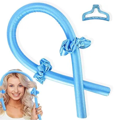 Produktbild von Unyqoos® Hitzefreies Locken-Set – Lockenwickel-Haarband aus Perlenbaumwolle, schonendes Styling ohne Hitze, für alle Haartypen, reisefreundlich