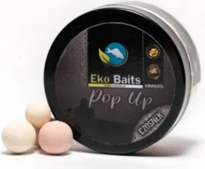 Produktbild von Pop-Up-Kugeln Eko Baits Knoblauchmischung 12 mm und 16 mm (100 ml-Glas)