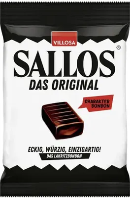 Produktbild von Sallos Orginal Lakritz Bonbons, Beutel 150 g, 15 Stück