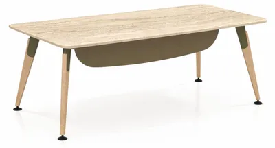 Obrázek produktu pro Moderní psací stůl, béžová barva, velká pracovní plocha, design pro kancelář