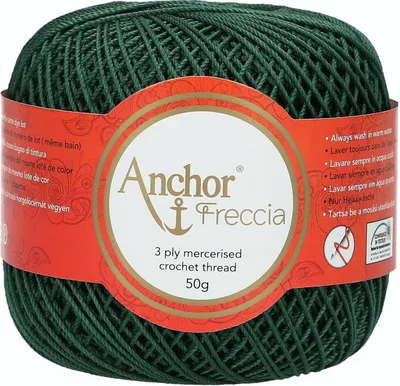 Immagine prodotto di Anchor Freccia 6 – Filato di cotone pregiato per lavori all'uncinetto (Colore 00218)