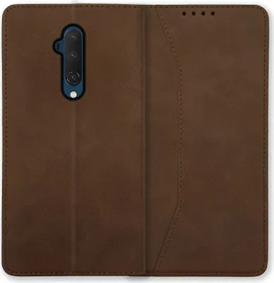 Produktbild von Bookstyle 'Premium' Schutzhülle Klapphülle Schutztasche Etui Cover für OnePlus 7T Pro - Braun
