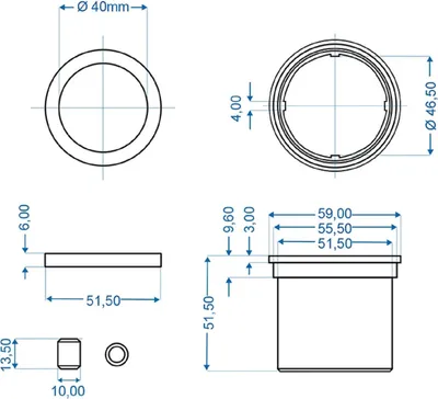 Productafbeelding van Leidingslager voor de aanlooprem, geschikt voor Knott KF/KR 7,5 - 10 - 13-20