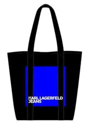 Imagen del producto de KARL LAGERFELD Jeans, bolso tote de lona para mujer, color negro, talla única