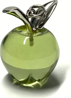 Produktbild von Anhänger 925/- Silber rhodiniert karibischer Bernstein Apfelform modern Unikatschmuck Einzelstück Kettenanhänger Symbol