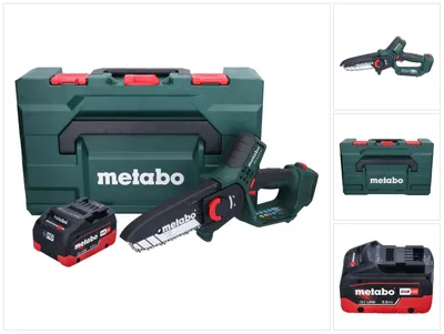 Immagine prodotto di Metabo MS 18 LTX 15 sega da potatura a batteria 18 V 15 cm 5 m/s + 1x batteria ricaricabile 5,5 Ah + metaBOX - senza caricabatterie