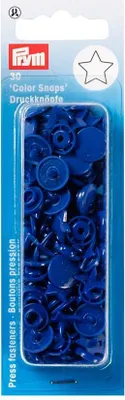Obrázek produktu pro Prym 393216, Druky (patentky), Polyoxymetylen (POM), Modrá, Matný, Hvězda (tvar), 1,24 cm