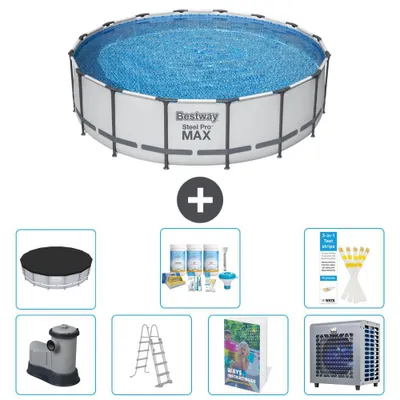 Produktbild von Bestway Steel Pro MAX Rund - 488x122 cm - 8-teilig  S612