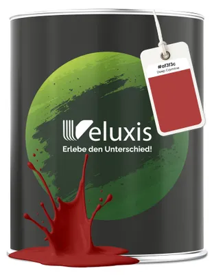 Produktbild von Wandfarbe Rot Braun Deep Carmine Matt Innenfarbe – Deckkraft Klasse 1, VOC-frei, Ohne Grundierung, Tropfarm – Wohnzimmer & Schlafzimmer – 2,5L – Veluxis (Deep Carmine)