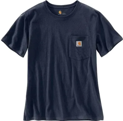 Produktbild von CARHARTT Workw Pocket S/S T-Shirt Marineblau T.M - 103067NAVY-M