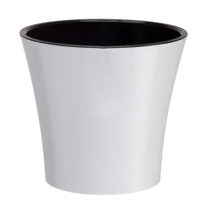 Produktbild von Santino Arte Pflanztöpfe Ø 22 cm, H 20 cm Weiß/Schwarz