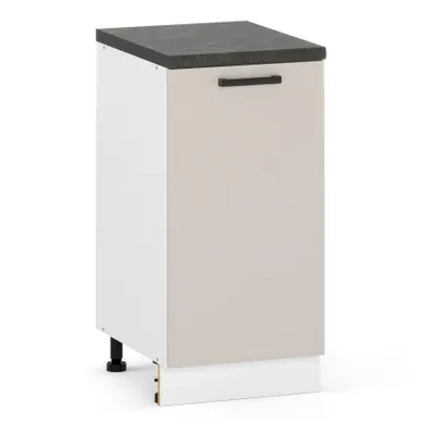 Produktbild von ULWEHOME | Unterschrank 40 cm Beige, Küchenunterschrank Kaschmir mit 1 Tür, Küchenschrank stehend, ohne Arbeitsplatte