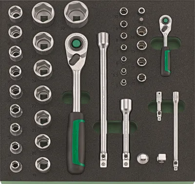 Produktbild von STAHLWILLE 96830264, Steckschlüssel-Satz, 38 Kopf/Köpfe, 350 mm, 350 mm, 3,89 kg