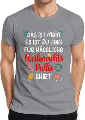 Produktbild von Ugly Christmas Familie Weihnachtsoutfit - Weihnachten Xmas Christmas Herren T-Shirt, Grau, XXL