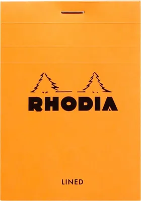 Produktbild von Rhodia 10x Gehefter Notizblock No.12 8,5x12cm 80 Bl liniert 80g Orange 12600C