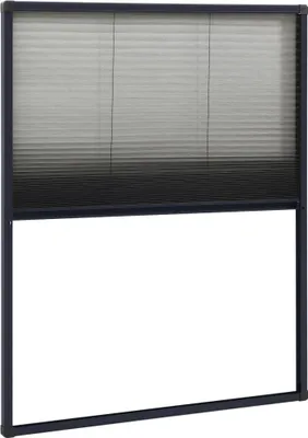 Produktbild von vidaXL Insektenschutz-Plissee für Fenster Aluminium Anthrazit 60x80cm