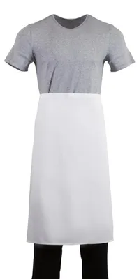 Produktbild von Whites Küchenschürze - weiß - 5 Schürzen - 900(B) x 800(L)mm
