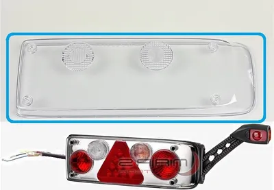 Produktbild von Glas / Diffusor rechts Rücklicht Sattelauflieger Typ Kogel | transparent