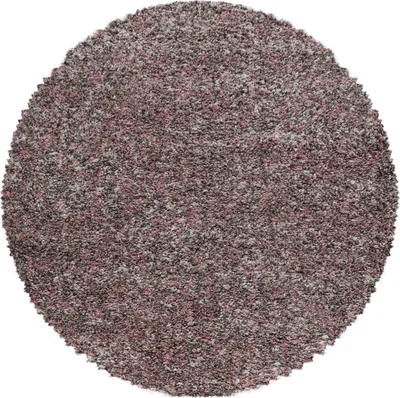 Produktbild von Carpetsale24 Shaggy Teppich Wohnzimmer Hochflor Teppich Einfarbig Meliert Design Flauschig Weich, Grösse: 80 cm Rund