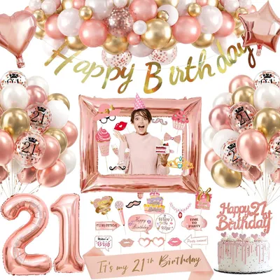 Produktbild von Geburtstagsballons zur Dekoration für den 21. Geburtstag