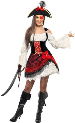 Produktbild von Piratenbrautkostüm y Piratin Kostüm für Damen Piratenbraut Piratinnenkostüm Damenkostüm Seeräuberin Gr.36-42, Größe:L