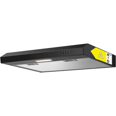 Produktbild von Bomann® Dunstabzugshaube 60cm Unterbau | für Umluft und Abluft | inkl. Montage-Material |  LED-Beleuchtung | DU 7613 schwarz