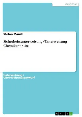 Produktbild von Sicherheitsunterweisung (Unterweisung Chemikant / -in)