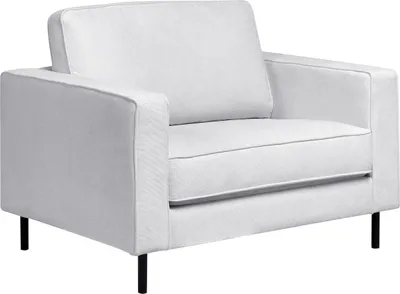 Obrázek produktu pro BELIANI Křeslo světle šedé polyesterová látka minimalistický styl černé nohy područky obývací pokoj