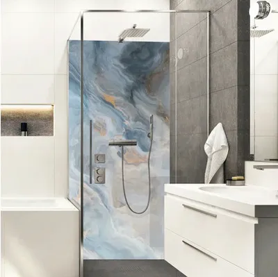 Produktbild von mySPOTTI Duschrückwand Shower Acaicio Marmoroptik 255 x 150 cm SH-255150-1696-HB